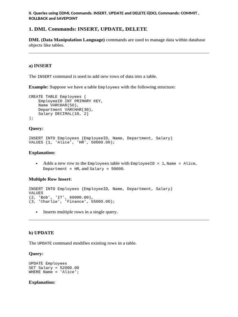 Experiment 2 | PDF | Database Transaction | Computer Data