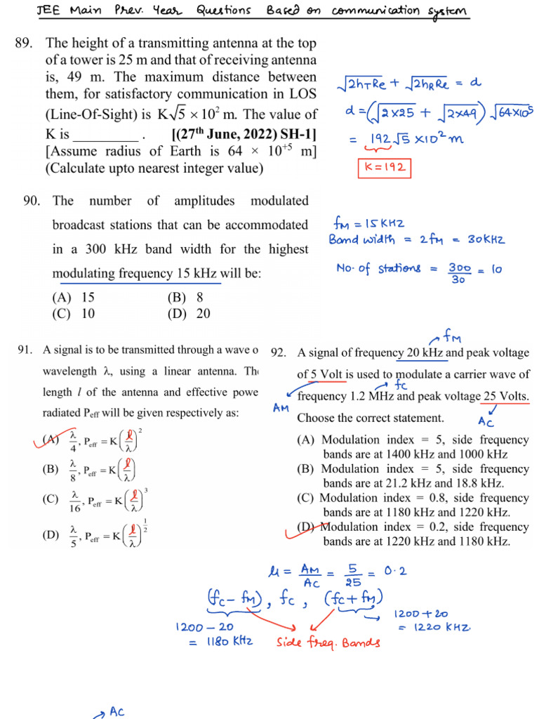 JEE Communication Systems & Semiconductors | PDF | Semiconductors ...