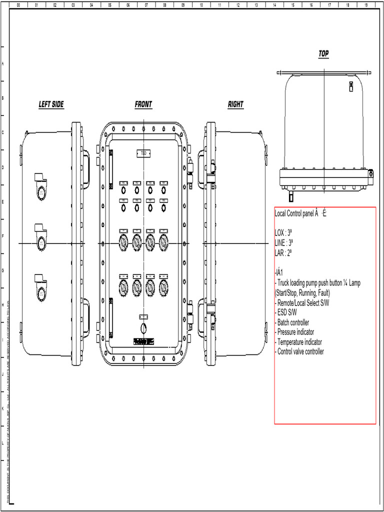 Control Panel Specifications Document | PDF | Hydraulics | Gas Technologies