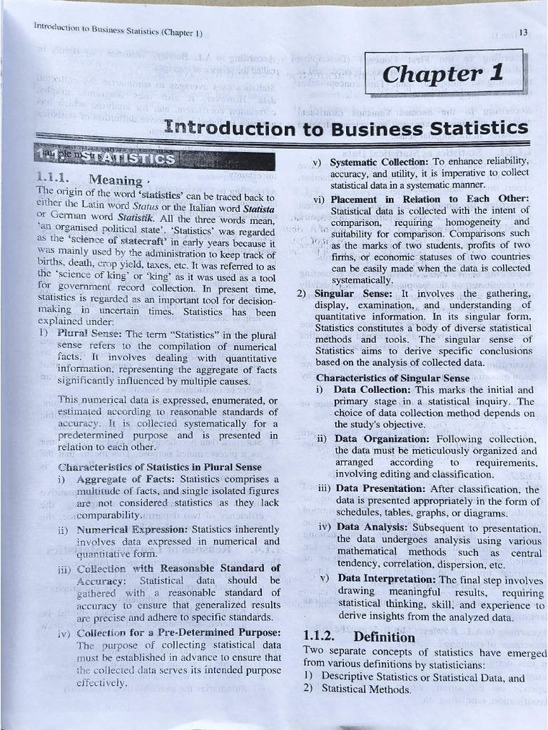 Business Statistics | PDF