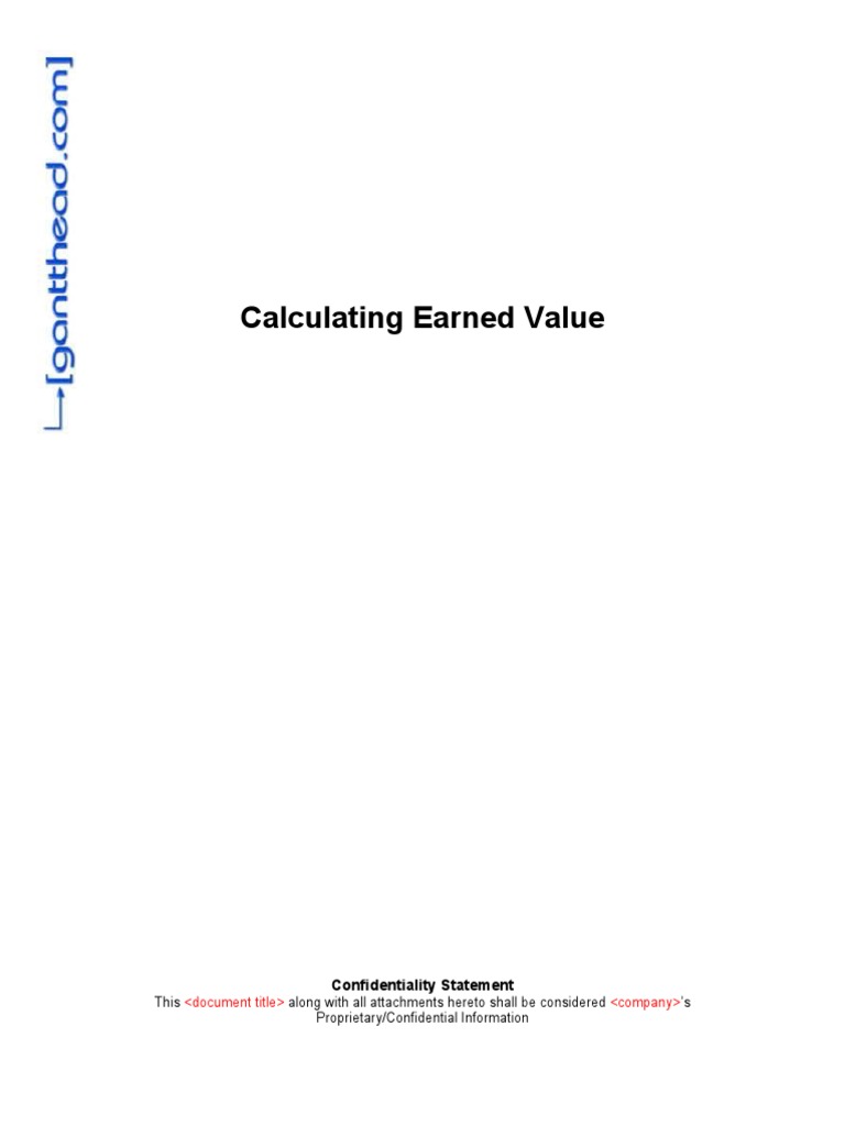 Calculating Earned Value | PDF