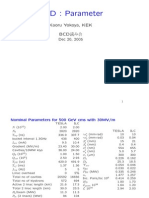 BCD: Parameter: Kaoru Yokoya, KEK BCD