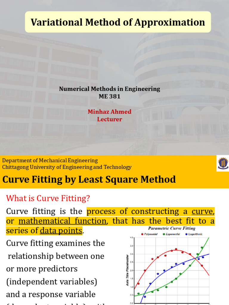 Curve Fitting and Rayleigh Ritz Method | PDF | Least Squares ...