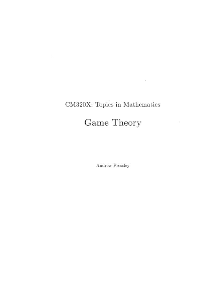 Maskin Game Theory Notes _ The Folk Theorem with Imperfect Public ...