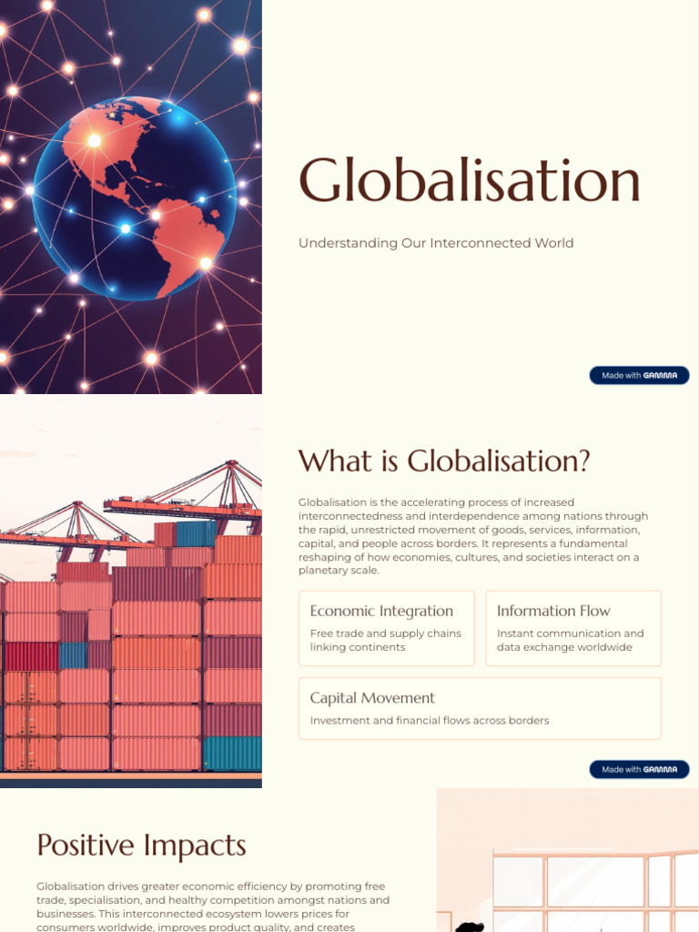 Understanding Globalisation's Impact | PDF | Globalization | Economic ...
