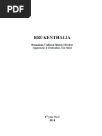 Brukenthalia: Romanian Cultural History Review