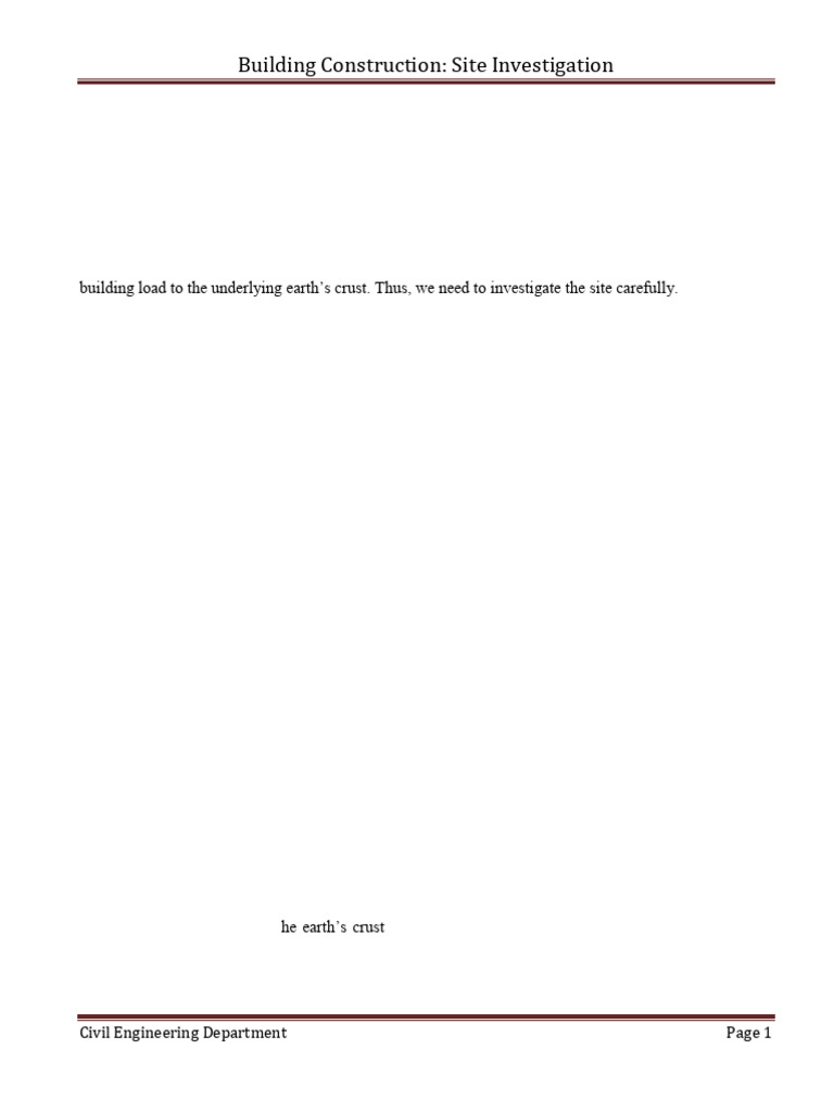 Site Investigation for Building Foundations | PDF | Gravel | Rock (Geology)