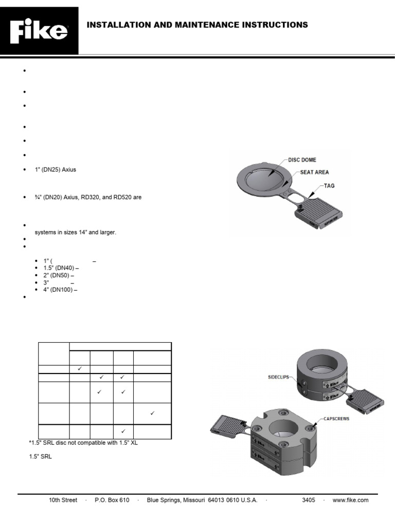 Fike Rupture Manual Manual 1008b793 1416 481b A5f8 44ab92b04da5 | PDF ...