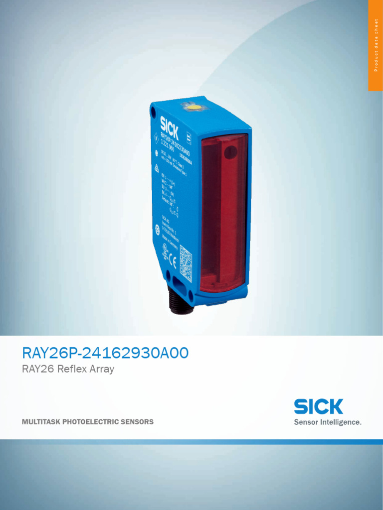 RAY26 Reflex Array Photoelectric Sensor | PDF | Photoelectric Effect ...
