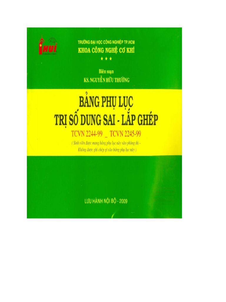 Bang Phu Luc Tri So Dung Sai | PDF