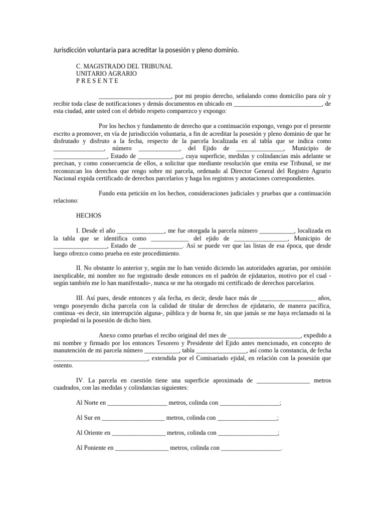 jurisdicci-n-voluntaria-para-acreditar-la-posesi-n-y-pleno-dominio-pdf