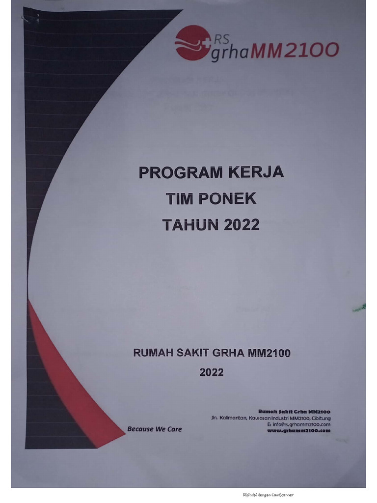 Program Kerja PONEK | PDF