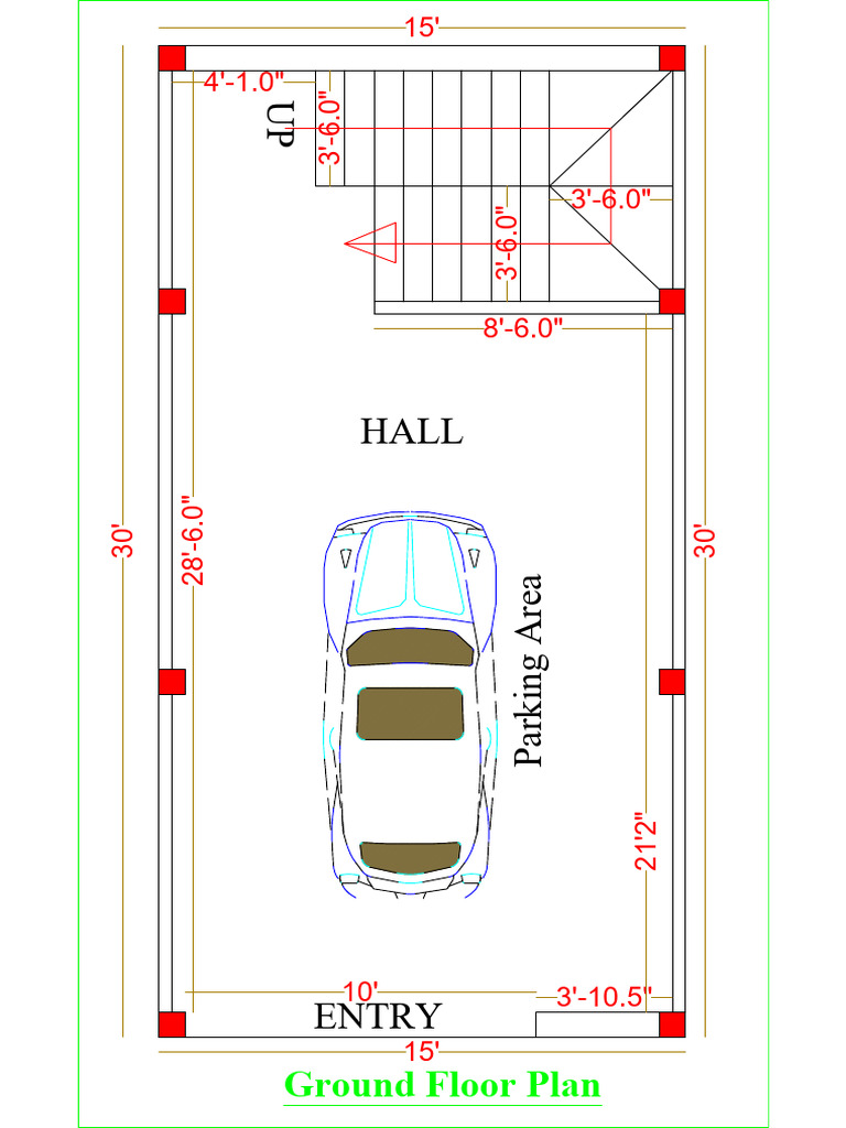 Ground Floor Plan Dimensions | PDF