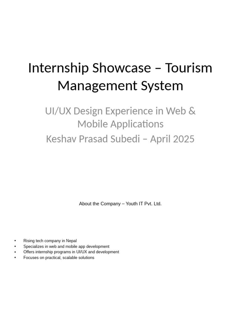 Internship TMS Final | PDF | Computing | Software
