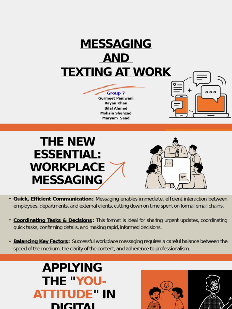 Messaging at Work | PDF | Text Messaging | Communication