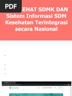 Kebijakan SATUSEHAT SDMK dan SISDMK | PDF