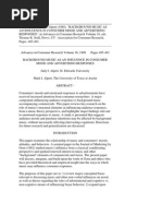 Download Background Music as an Influence in Consumer Mood and Advertising Responses by De Al SN95126486 doc pdf