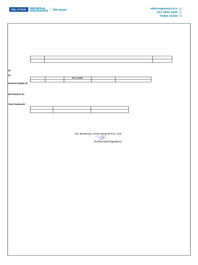 QuoteSchedule Inland Quote Endorsed | PDF | Reinsurance | Insurance