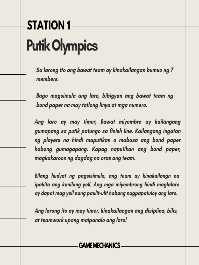 Team Building Game Mechanics | PDF