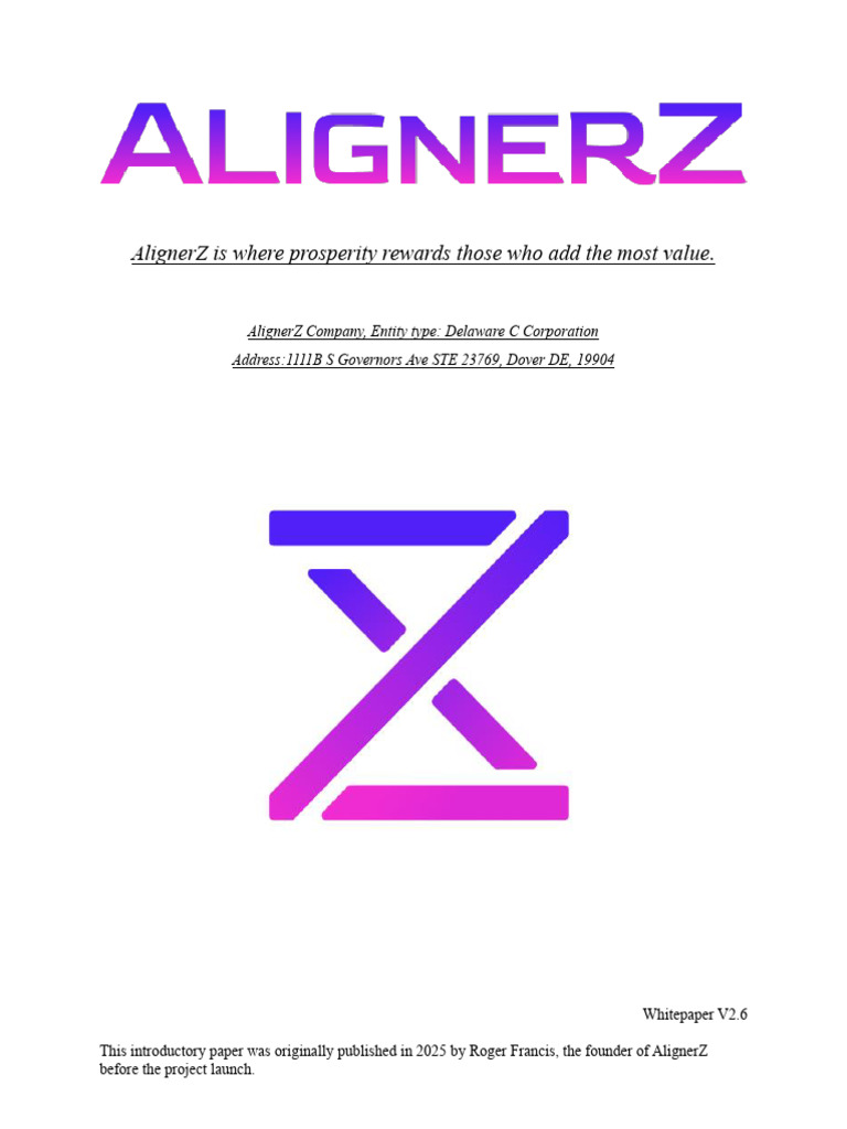 AlignerZ Whitepaper 2.6 New | PDF | Dividend | Market Liquidity