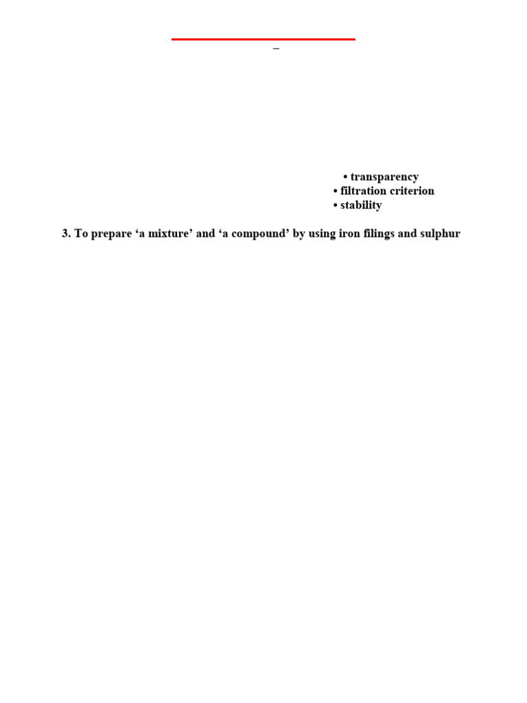 Class IX Practical Experiments Guide | PDF | Tissue (Biology) | Mixture