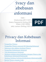 Privacy Dan Kebebasan Informasi