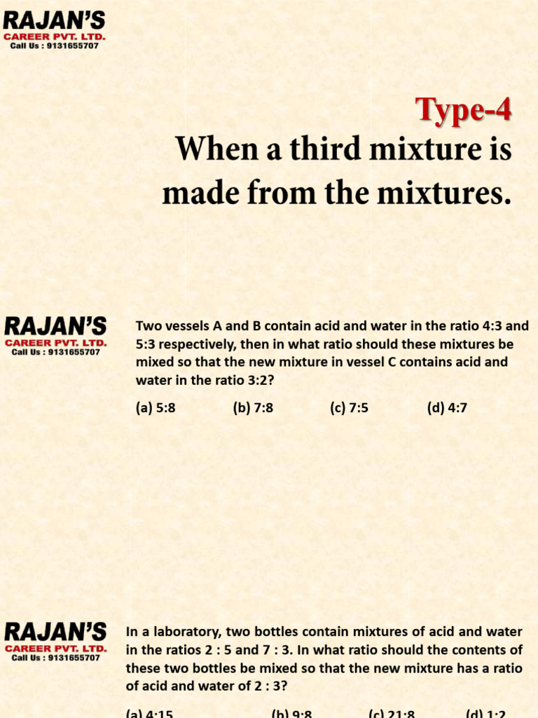 4 Mixture | PDF