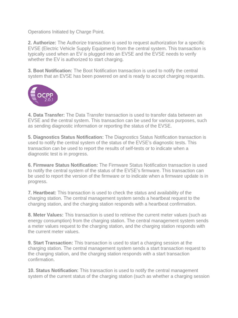 5 OCPP 1.6 Complete 29 Transactions | PDF | Computing