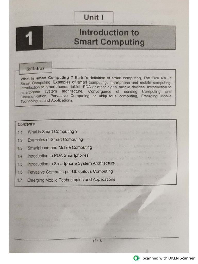 Introduction To Smart Computing | PDF