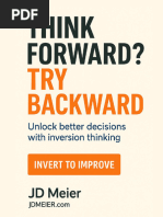 Reverse Thinking: A Creative Strategy | PDF | Thought | Goal