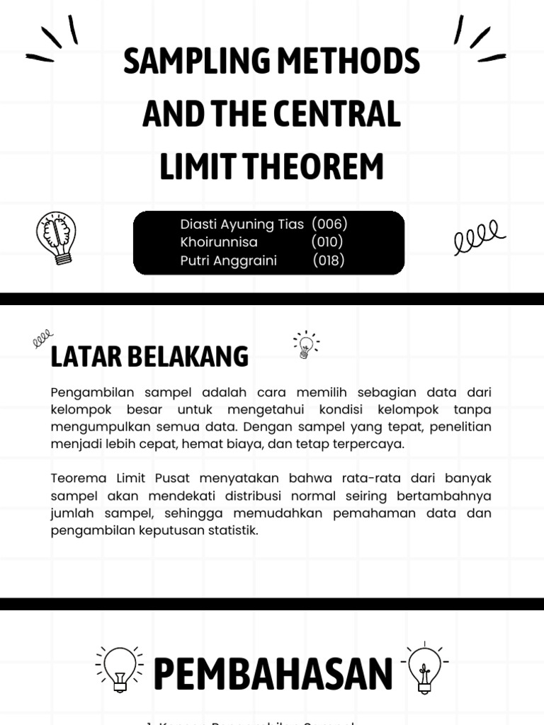 Metode Sampling dan Teorema Limit Pusat | PDF