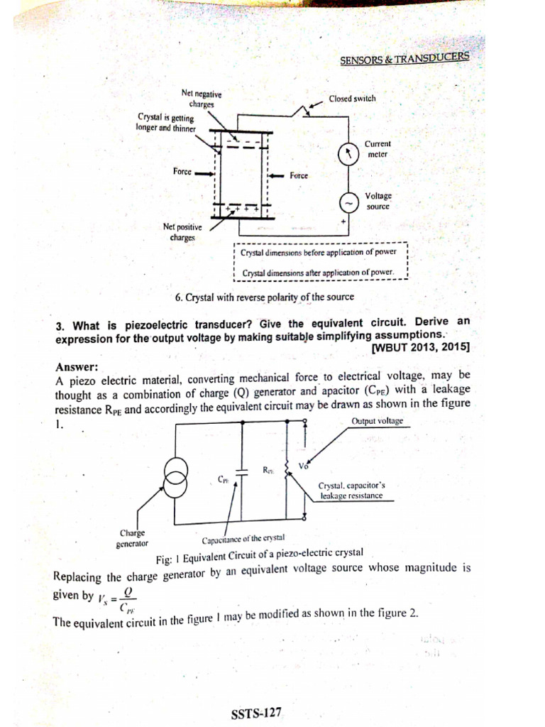 Piezoelectric Transducers Explained | PDF | Piezoelectricity | Capacitor