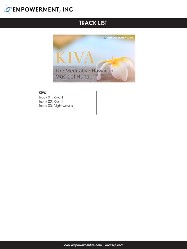 Kiva Track List | PDF