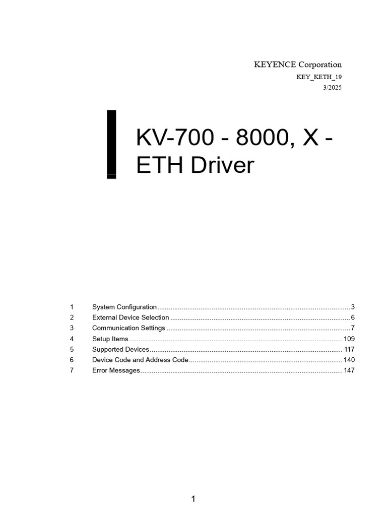 KV-700/8000 ETH Driver Connection Guide | PDF | Ip Address ...