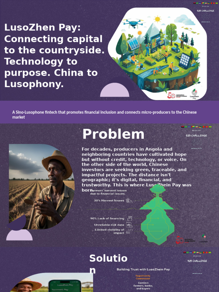LusoZhen Pay: Fintech for Lusophone Farmers | PDF | Banks | Financial ...
