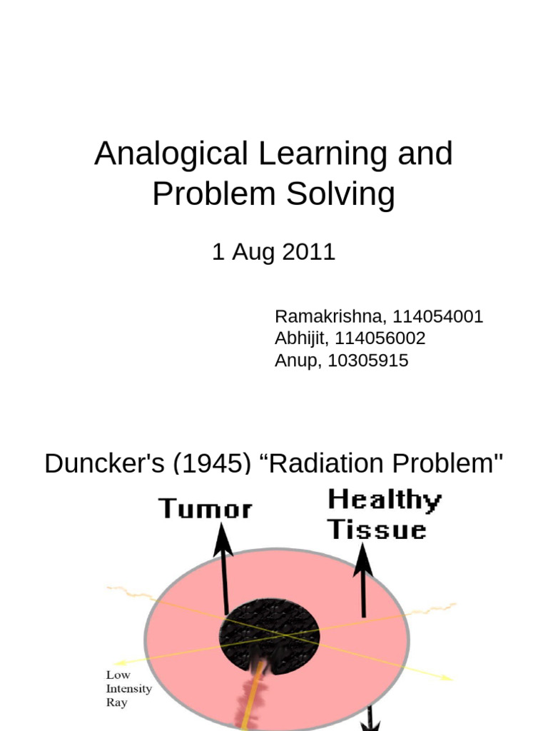 Analogical Learning in Problem Solving | PDF | Machine Learning ...
