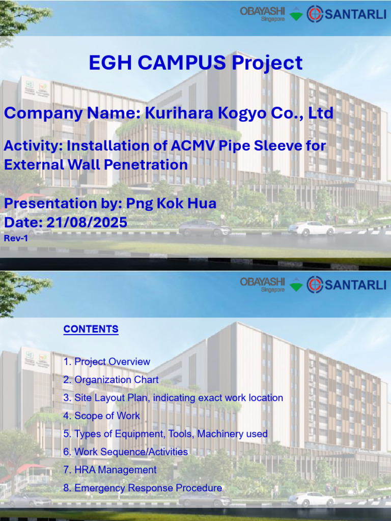 KKC - MSRA For Installation of Pipe Sleeve - Rev1!21!08-2025 | PDF ...
