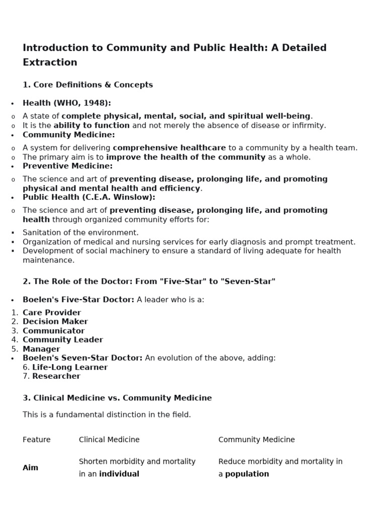 Community and Public Health Overview | PDF | Preventive Healthcare ...