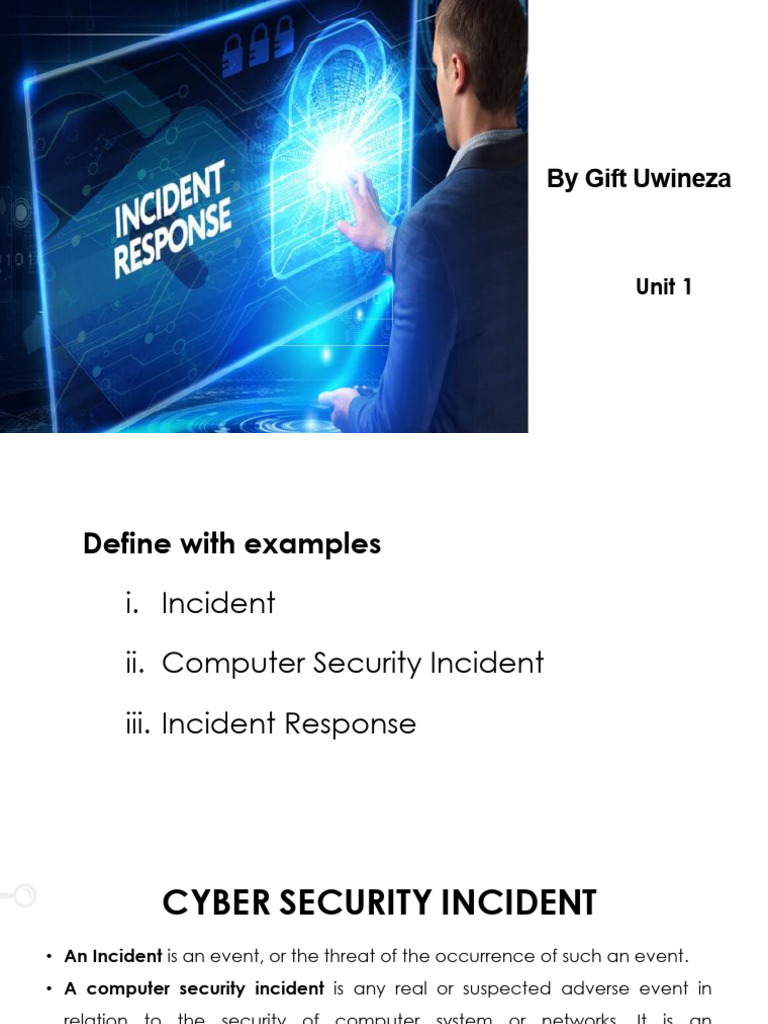Understanding Cybersecurity Incidents | PDF | Security | Computer Security