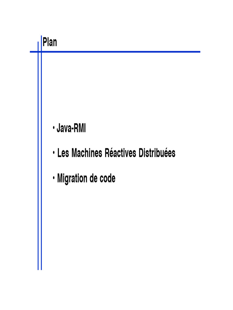 Java RMI et Machines Réactives Distribuées | PDF | Java (Langage de ...