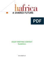 Essay Writing Contest Guidelines: WWW - Indiafrica.In