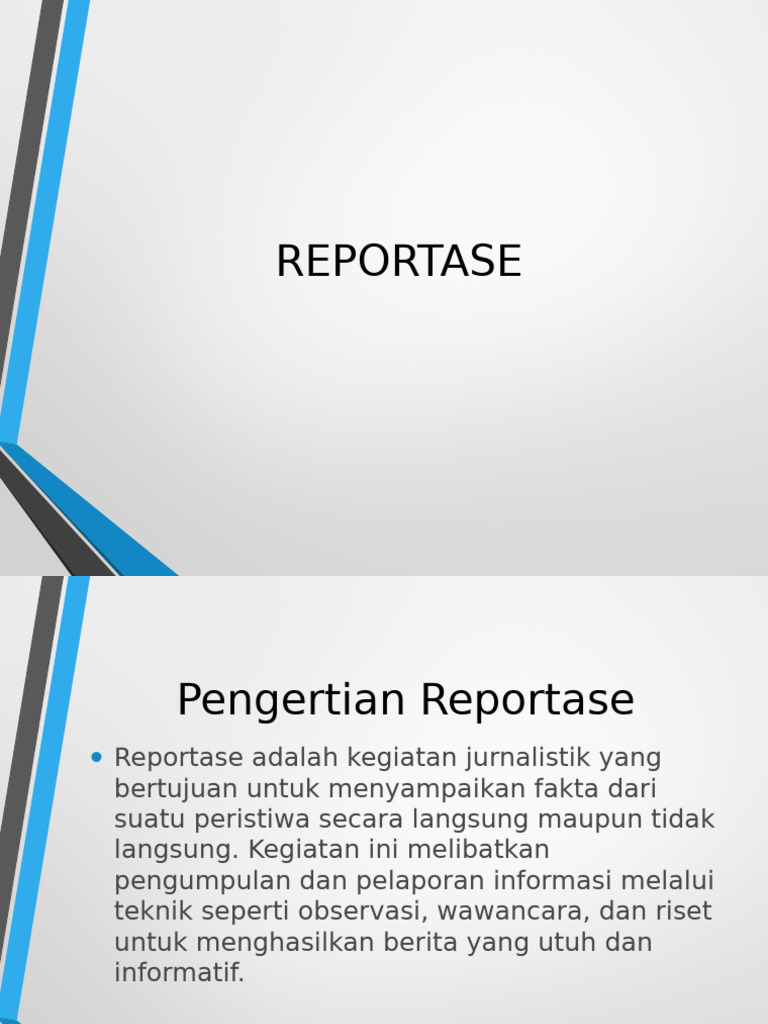 Materi Reportase Broadcasting | PDF