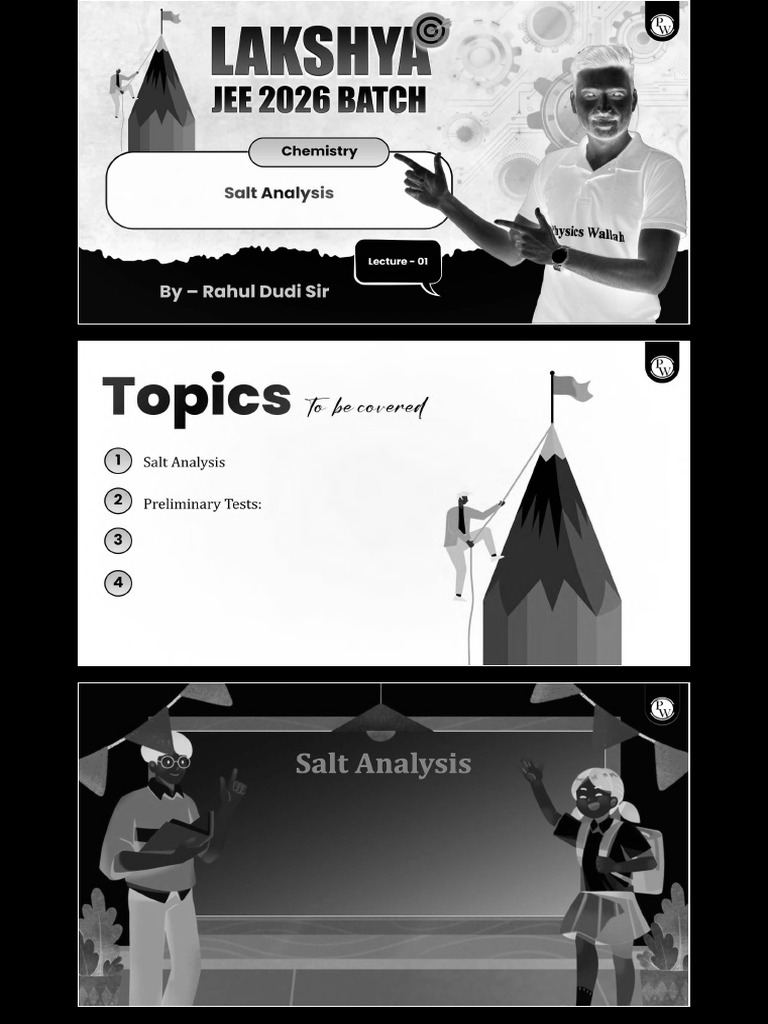 Principles of Qualitative Analysis Salt Analysis 01 Class Notes (5 ...