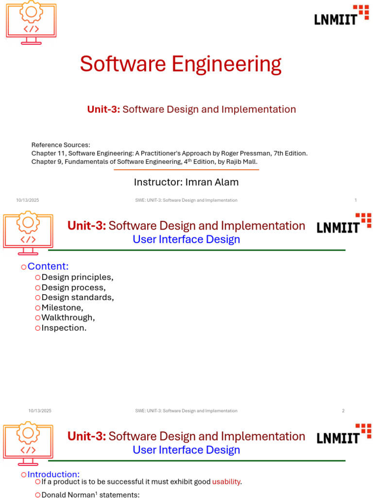 SD Lect 7,8&9 | PDF | Icon (Computing) | User Interface Design