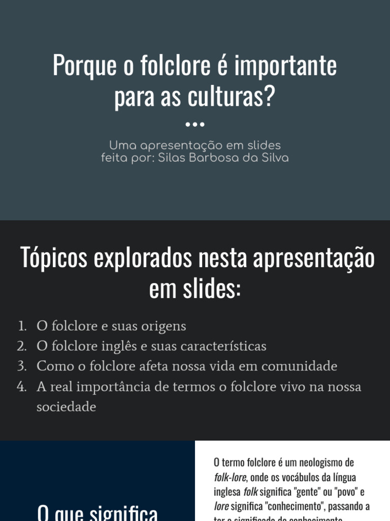 Apresentação Sem Título | PDF | Folclore
