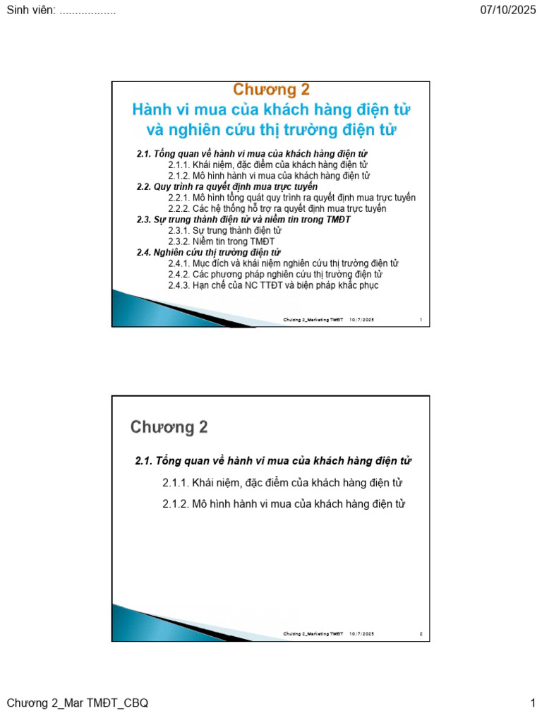 Chuong 2 MKT TMĐT | PDF