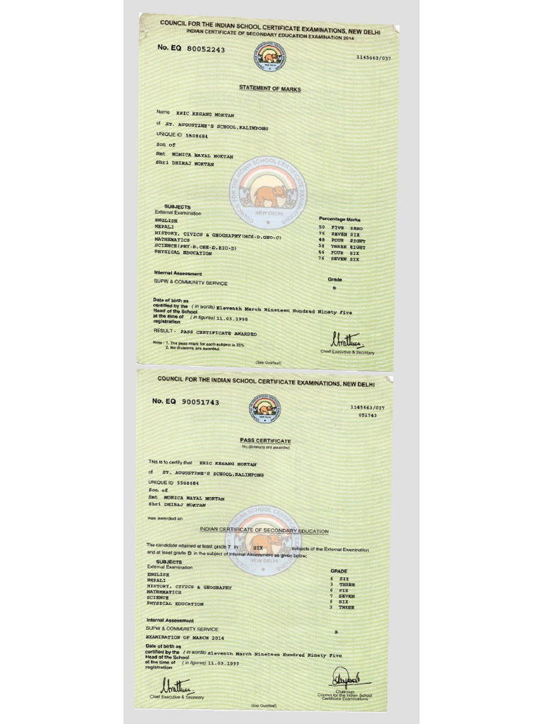 Pass Certificate 10 | PDF