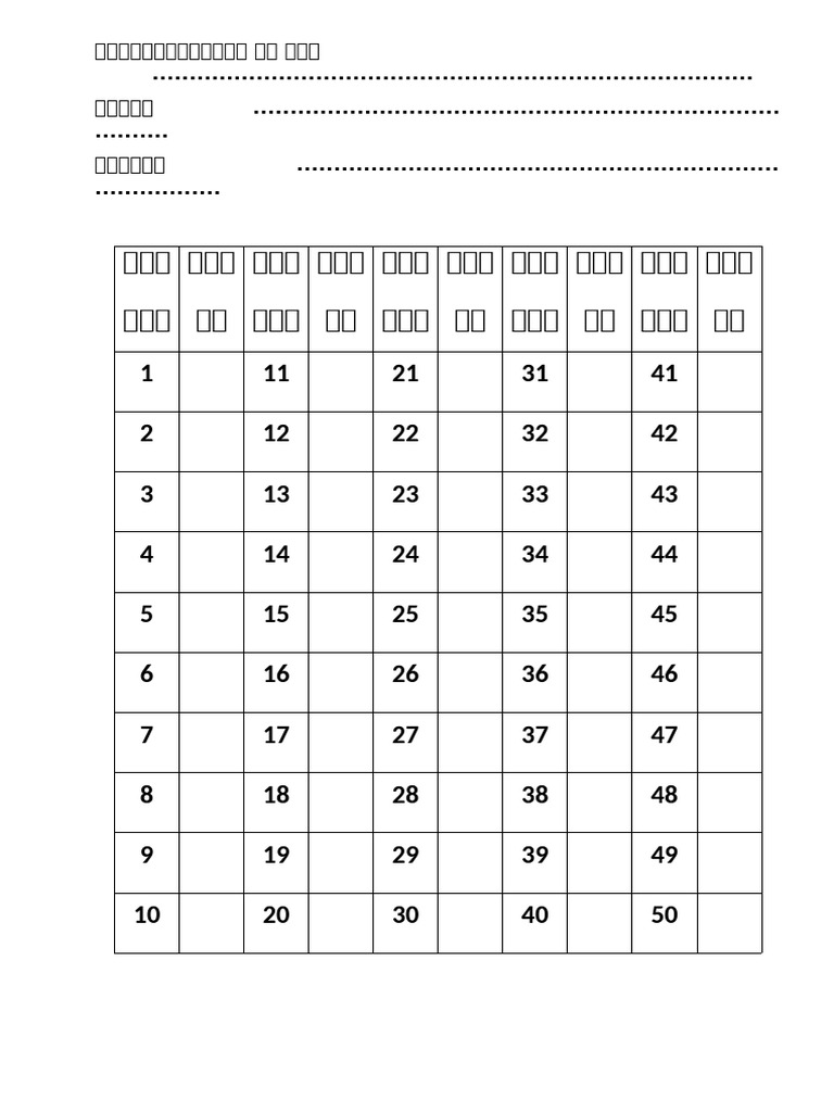Answer Sheet | PDF