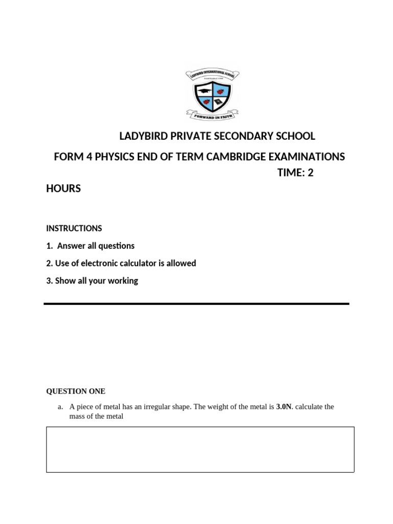 Form 4 Physics Exam Paper Guide | PDF | Radioactive Decay | X Ray