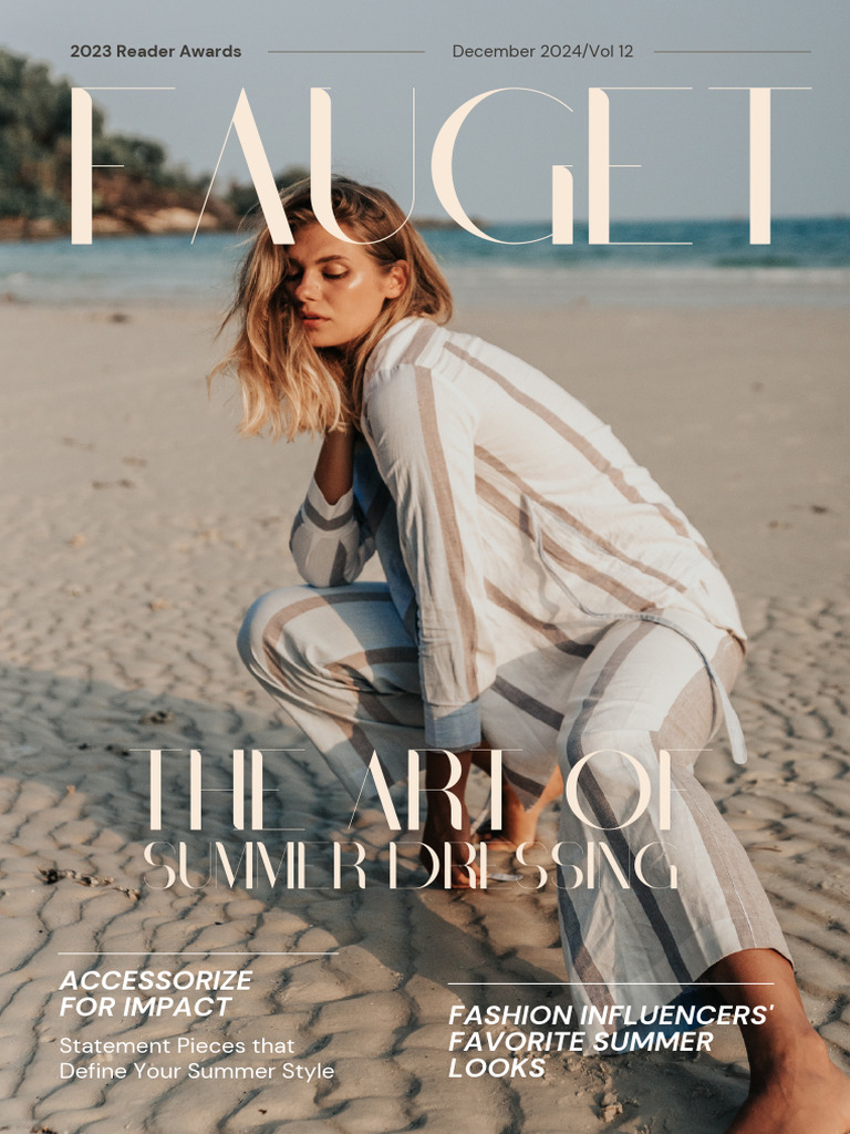 Simple Minimalist Fashion Magazine Cover | PDF